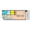 アローフィールズ壱番館 1Rの間取り
