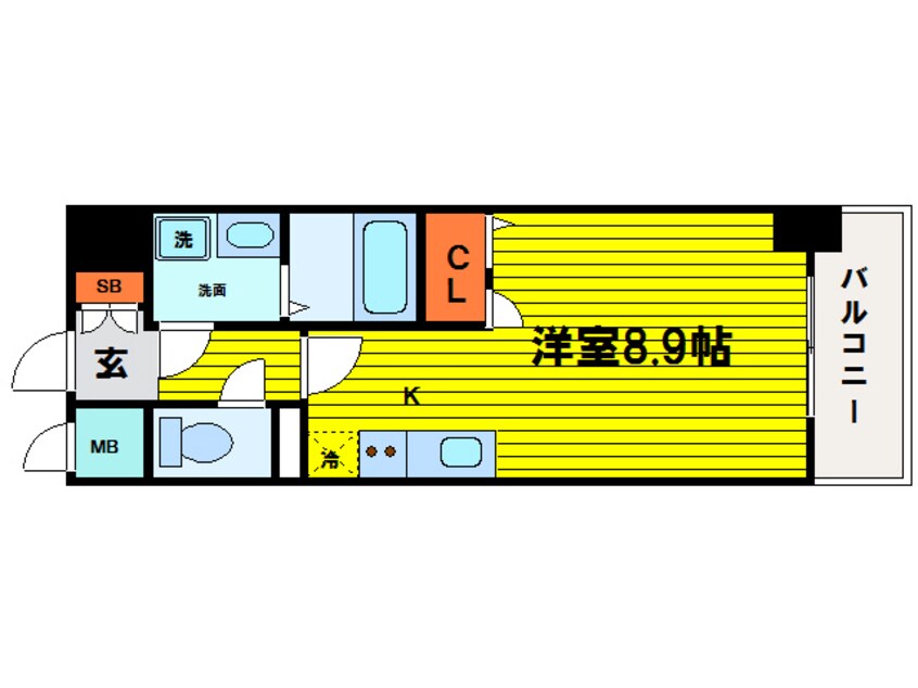 間取図 エスリード梅田西第5