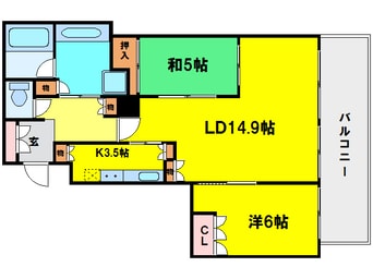 間取図 ローレルタワーサンクタス梅田
