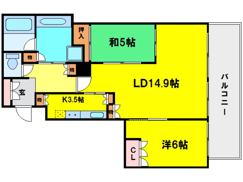 間取図 ローレルタワーサンクタス梅田
