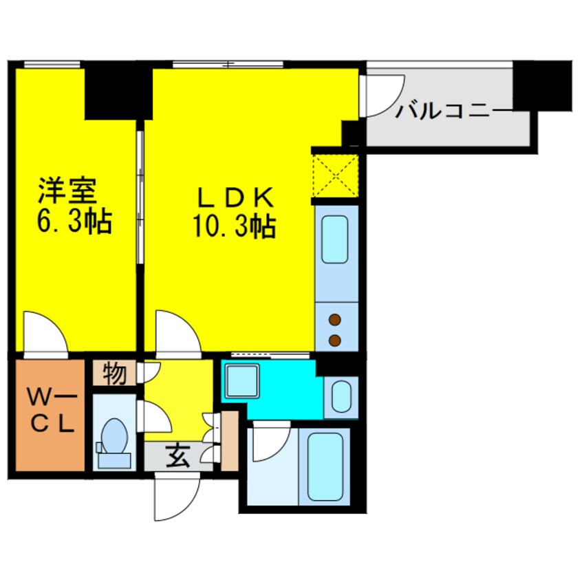 間取図 アーデンタワー福島ウエスト