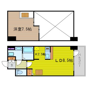 間取図 エスリード大阪シティーウエスト