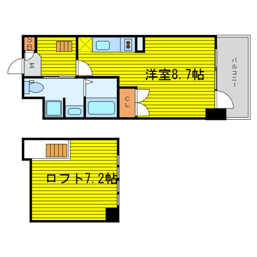 間取図 エスリード大阪シティーウエスト