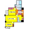 シティタワー西梅田 2LDKの間取り