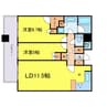 シティタワー西梅田 2LDKの間取り