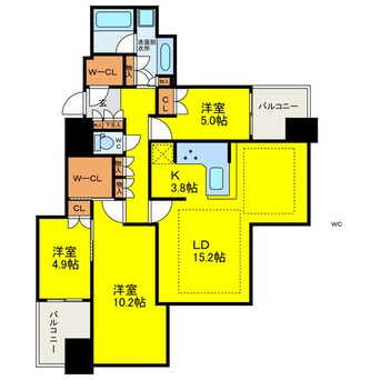 間取図 シティタワー西梅田