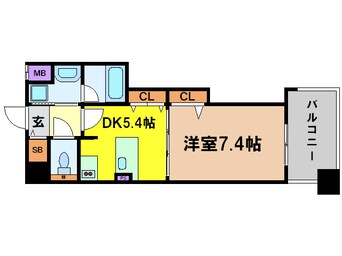 間取図 西天満レジデンス