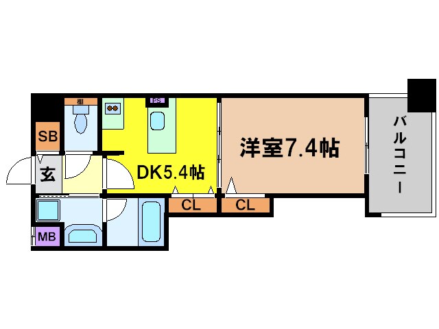 間取り図 西天満レジデンス