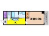 レジデンス鷺洲 1Kの間取り