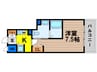 グランルージュ中之島南 1Kの間取り