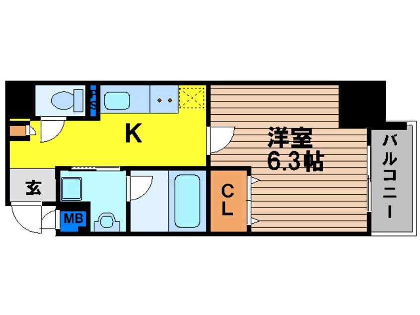 間取図 プランドール中之島