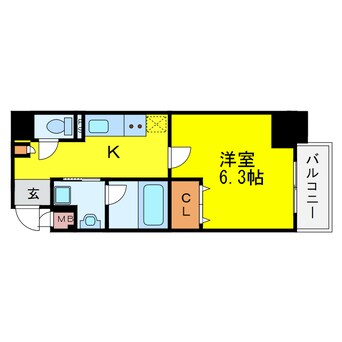 間取図 プランドール中之島