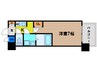 アドバンス西梅田Ⅲエミネンス 1Kの間取り