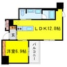 リバーサイドタワー中之島 1LDKの間取り