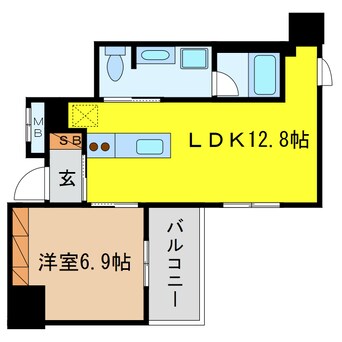 間取図 リバーサイドタワー中之島