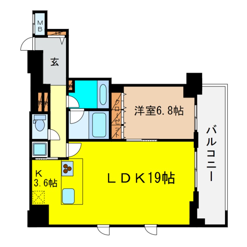 間取図 リバーサイドタワー中之島