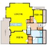 レジデンス梅田ローレルタワー 2LDKの間取り