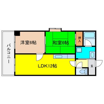 間取図 ロイヤルハイツ土佐堀