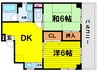 グランドＩＳ 2DKの間取り