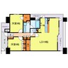 ＢＥＬＩＳＴＡタワー福島 2LDKの間取り