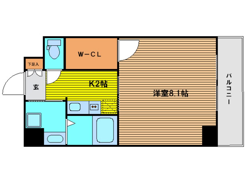 間取図 エストーネ野田阪神