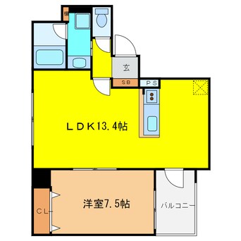 間取図 デセンテ北梅田