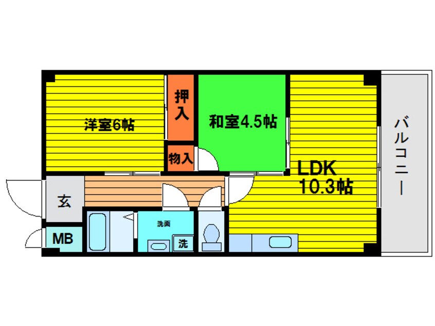 間取図 アーバ姫島公園