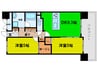 ベリー海老江 2DKの間取り