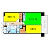 ベリー海老江 2DKの間取り