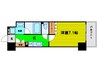 アーバネックス四ツ橋 1Kの間取り