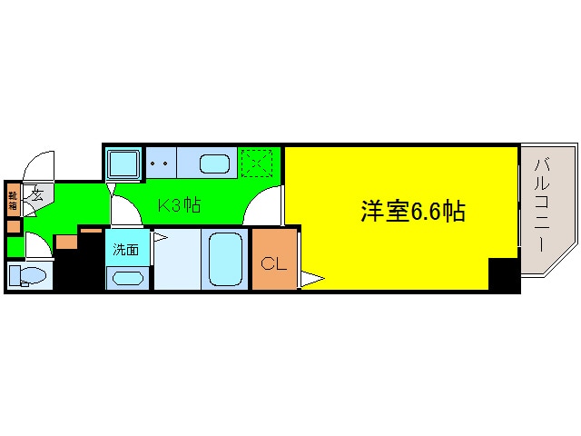 間取り図 プレサンス北浜ラ・フェスタ