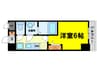 プレサンス天満橋チエロ 1Kの間取り