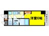 プレサンス天満橋チエロ 1Kの間取り