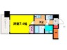 Pi`ececharmante Fukushima 1Kの間取り