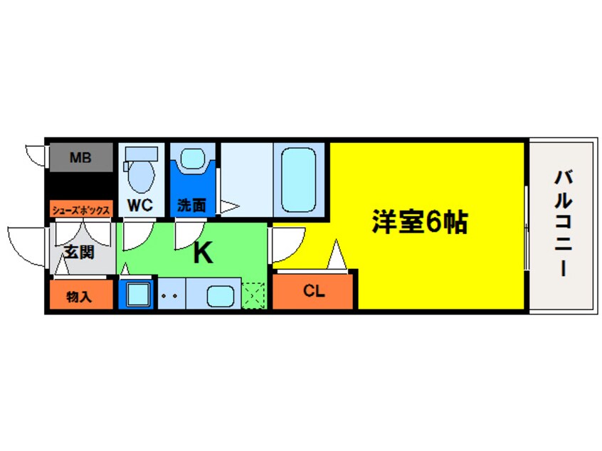 間取図 プレサンス大阪福島レシェンテ