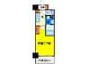 アーバネックス堂島 1Kの間取り