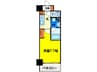 アーバネックス堂島 1Kの間取り