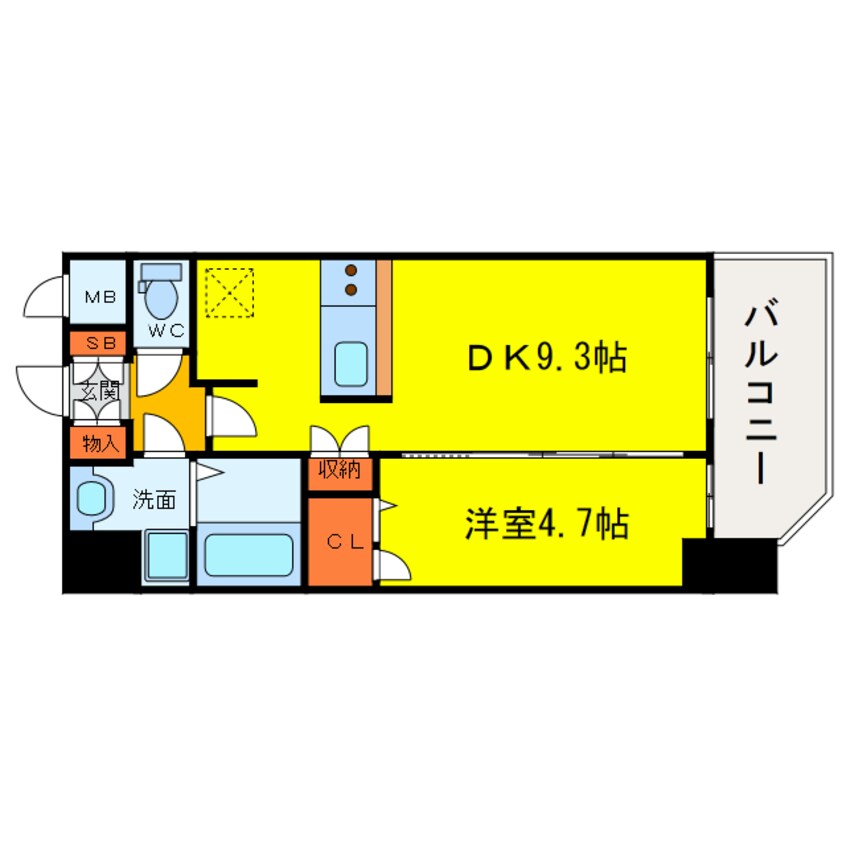 間取図 プレサンス野田阪神駅前ザ・プレミアム
