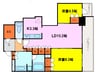ザ・セントラルマークタワー 2LDKの間取り