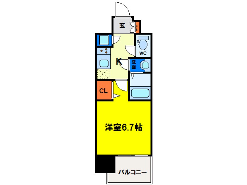 間取図 レジュールアッシュ中之島SOUTH