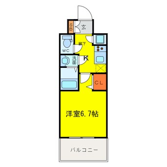 間取図 レジュールアッシュ中之島SOUTH