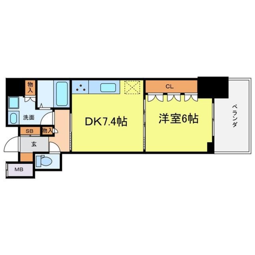 間取図 大阪ひびきの街ザ・サンクタスタワー