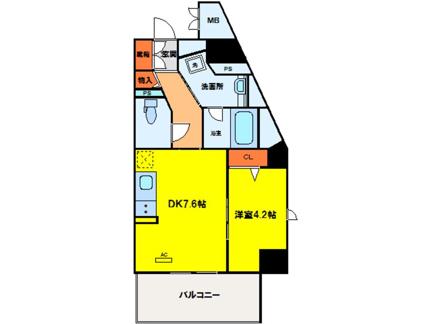 間取図 フォルテ福島