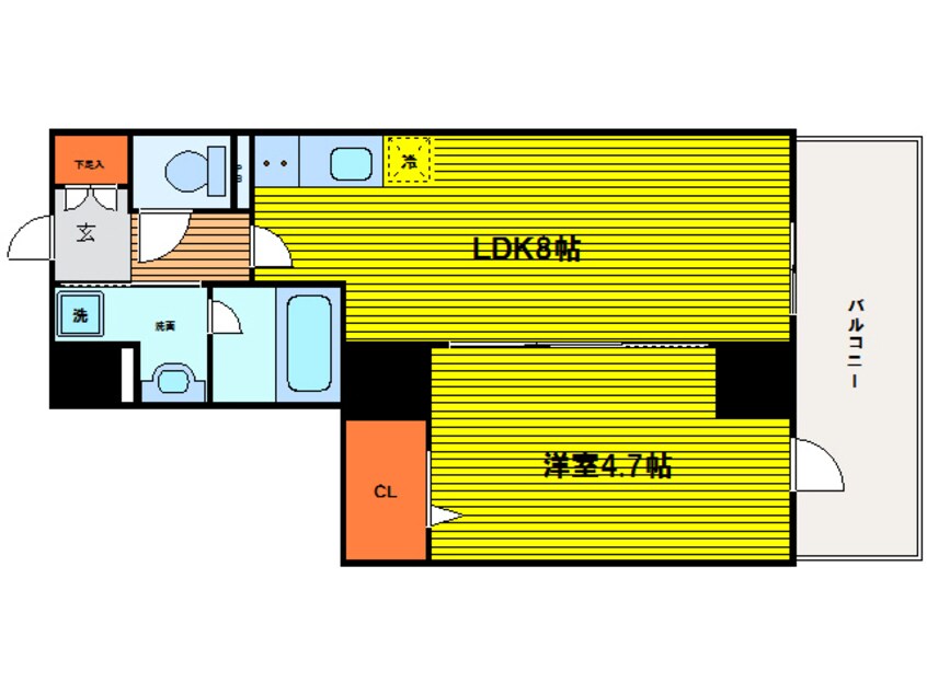 間取図 フォルテ福島