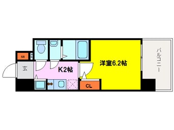 間取図 ｴｽﾘｰﾄﾞ中之島SOUTH