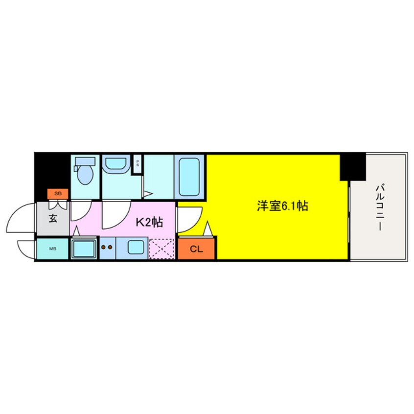 間取図 プレサンス南森町駅前