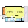 第２メゾン北梅田 1DKの間取り