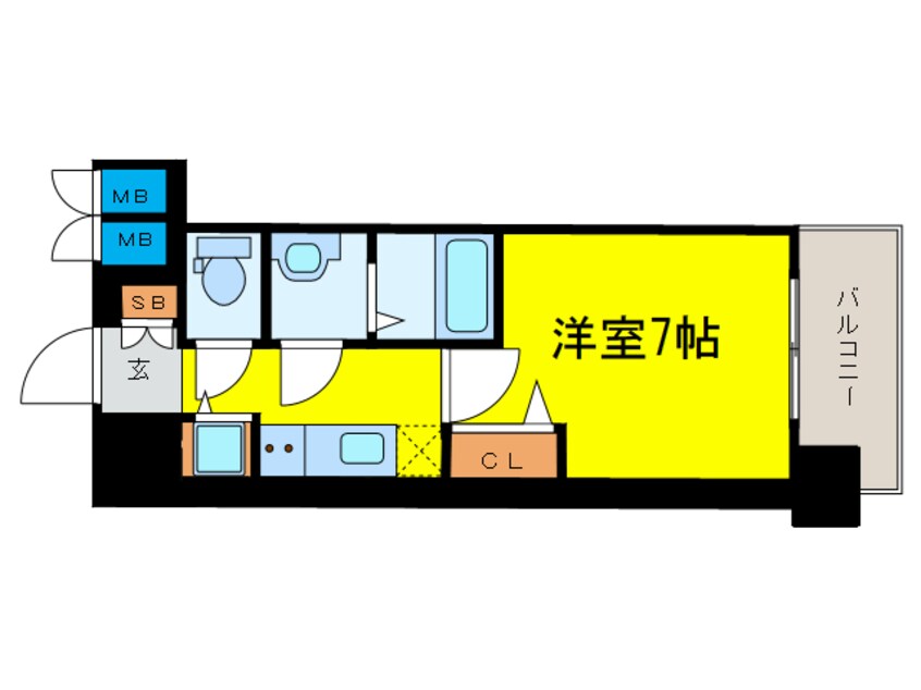 間取図 メインステージ大阪福島