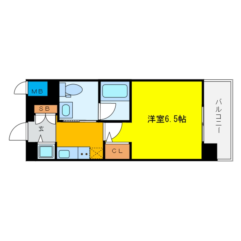 間取図 エスライズ堂島川