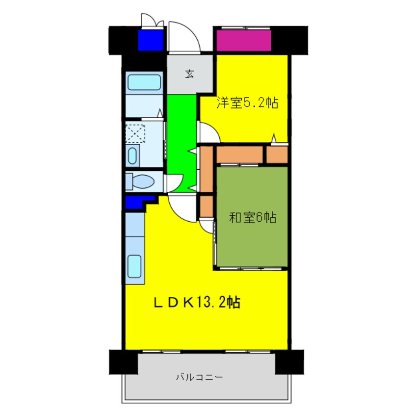 間取図 サクラハイム浦江
